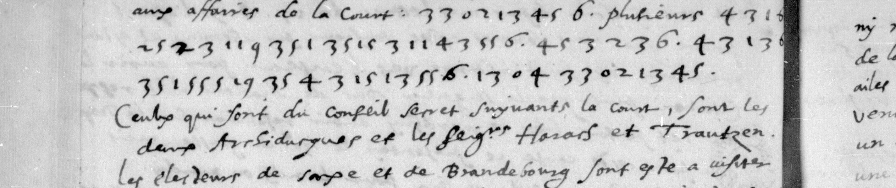 May ciphertext with its surrounding French text